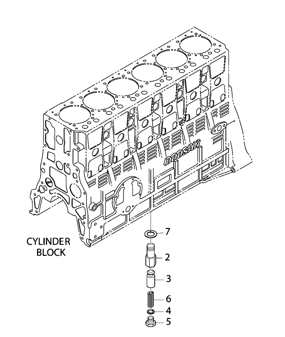 Engine Group - Relief Valve Diagram and Parts List for 080087-00  Briggs and Stratton Generator